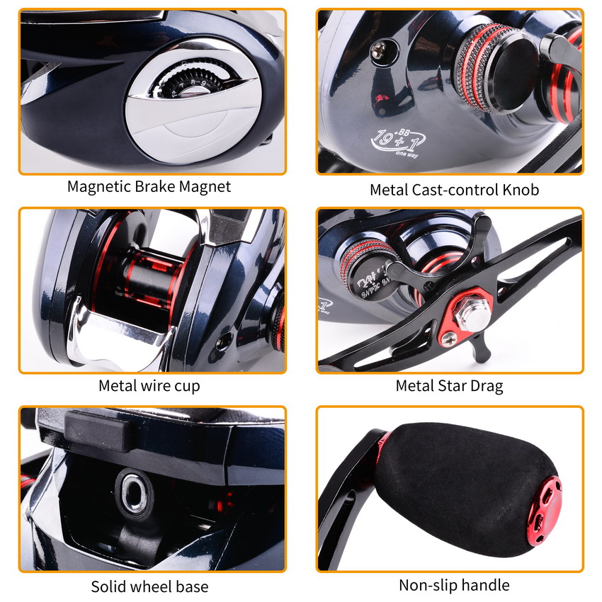8.0:1 19+1BB Fishing Reel Left - Freshwater Line ulasan dan harga