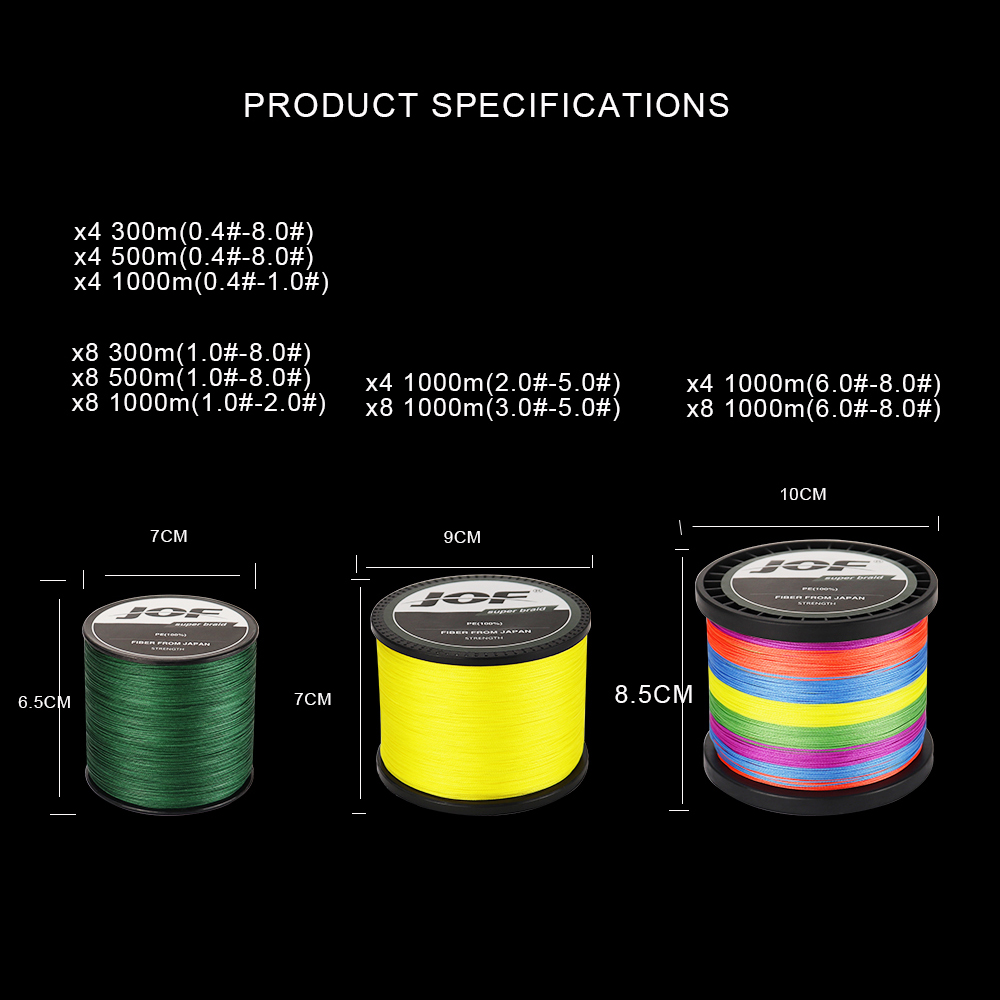 JOF 8-Strand PE Braided Fishin - Freshwater Line ulasan dan harga