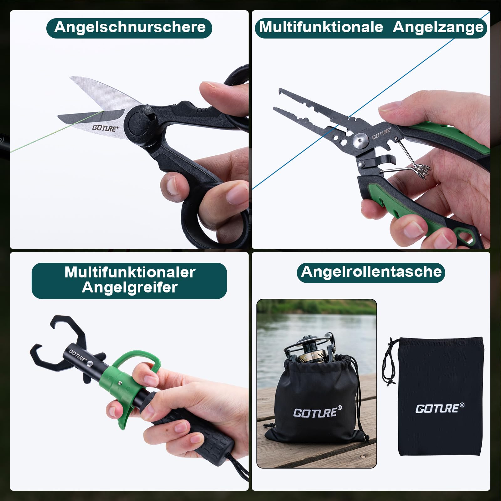 Goture 1.8M-2.7M Carbon Telesc - Fishing Line Spooler ulasan dan harga